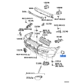 Toyota Genuine Front Bumper Reinforcement Plate LH 52124-60040