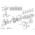 TOYOTA 11011-30010 Washer Set, Crankshaft Thrust