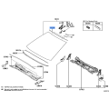 Toyota OEM Windshield Moulding 75531-33150