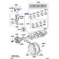 Toyota Bearing Set, Crankshaft 11705-54080, Genuine OEM Part
