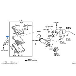 Toyota FJ Cruiser Air Inlet Baffle 17972-31010, 2007-2009 OEM