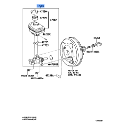 TOYOTA Forklift Brake Master Cylinder 47201-26831 OEM AISIN GENUINE PART