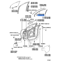 Front Door Stripe - Toyota Land Cruiser FZJ80 HZJ80 (08.1993 - 01.1995) - Left Hand Side
