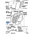 Toyota Genuine 68640-60101 Check Assembly, Rear Door LH