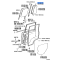 TOYOTA Genuine 68188-60020 Weatherstrip Rear Door Quarter Window Right Hand