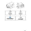 Toyota Camry Luggage Compartment Door Name Plate 75442-06190