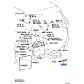 Toyota Land Cruiser Prado GRJ150 Back Door Ornament 75435-60150