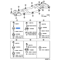 TOYOTA 52201-60050 Genuine Cushion Sub-Assembly, Cab Front Mounting