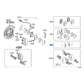 Toyota OEM Rear Disc Brake Fitting Kit 04948-50050 for Lexus LS430