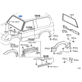 TOYOTA 75531-33010 Outer Upper Windshield Moulding