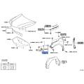 Toyota 53835-07020 Front Bracket Passenger Side - Avalon 2013-2018