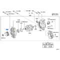 Toyota OEM Genuine PULLEY, ALTERNATOR 27411-51030