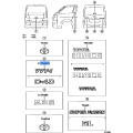 Toyota Hiace Rear Back Door VVTI Emblem 75443-26080
