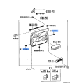 CLIP (FOR SLIDE DOOR TRIM BOARD), RH/LH