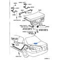 TOYOTA 64607-33130 Genuine Luggage Door Lock Control Cable Sub-Assembly