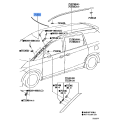 Toyota Windshield Outer Upper Moulding 75531-28040