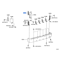 TOYOTA 52155-26150 Support, Rear Bumper Side, RH