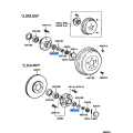TOYOTA 90368-17017 Bearing (for Rear Axle Shaft Outer)