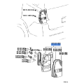 Toyota Genuine Lens & Body Rear Combination Lamp Left Hand 81561-52350