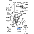 TOYOTA OEM Genuine WEATHERSTRIP, REAR DOOR, RH 67871-60130