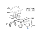 Toyota OEM Genuine BRACKET, FRONT SIDE PANEL, NO.2 53837-33010