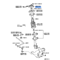 TOYOTA 48609-13010 Genuine Support Sub-Assembly Front Suspension