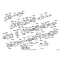 Toyota Land Cruiser Reverse Idler Gear Shaft 33451-36022