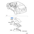 TOYOTA 84811-60020 Knob, Switch