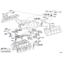 TOYOTA PCV Valve 12204-38030 for 5.7L 3URFBE & 4.6L 1URFE Engines