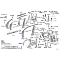 TOYOTA 61631-60080 Genuine Quarter Wheel House Panel Outer Right Hand