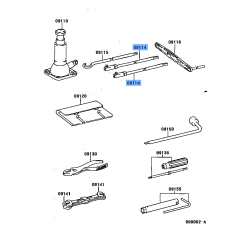 Toyota Land Cruiser Lexus LX450 LX570 OEM Jack Handle Extension 09114-60070