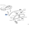 Toyota CLIP, WINDSHIELD OUTSIDE MOULDING, NO.2