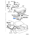 TOYOTA 64621-33010 Genuine Striker, Luggage Compartment Door Lock