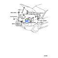 Hood Lock Control Cable Clamp - Toyota (53614-12040)