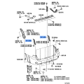 Genuine OE Bracket, Rear Bumper, Center, 521690K020 for Toyota Fortuner