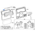 TOYOTA 67882-35012 Genuine Back Door Weatherstrip No.2