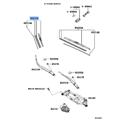 Blade ,Frt Wiper Rh Corolla