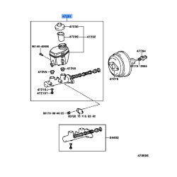 Cylinder Sub-Assy,Brake Master To,Le