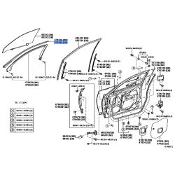 WEATHERSTRIP, FRONT DOOR, UPPER, LH