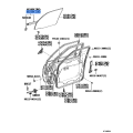 Toyota Genuine Front Door Glass Weatherstrip Assembly, Outer LH