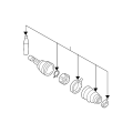 NISSAN 39241-8J125 Repair Kit-Dust Boot, Outer