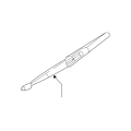 NISSAN 28790-3JA0A Rear Window Wiper Blade Assembly