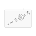 NISSAN 11925-7S00B Genuine Idler Assembly Accessory Drive Belt