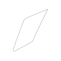Glass-Rear Door Corner, LH - Nissan Versa 2007-2012