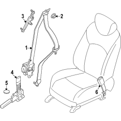 Belt Assy-Tongue, Pretens