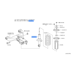 Nissan Genuine E6110-1LA0A Front Shock Absorber Strut Fits Patrol Y62