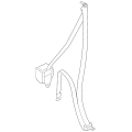 Nissan Belt Assy-Tongue, Pretensioner Front RH