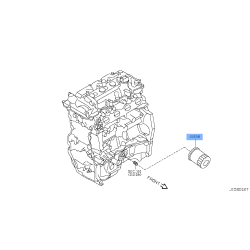 Nissan Genuine 15208-1HC0A Engine Oil Filter Fits Sunny / Patrol / Navara / Infiniti and More