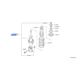 Nissan Genuine E4303-3BB2A / 54303-3BB2A Front Left Shock Absorber Strut Kit Fits Sunny