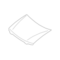 NISSAN 65100-8J030 Genuine Hood Panel